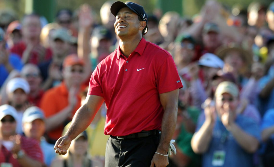 Tiger Woods' Sunday Red Masters Shirt Goes Up For Auction