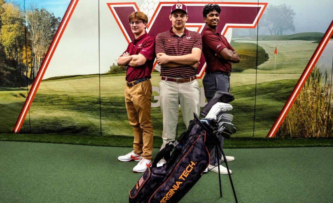 Trio of Hokies sign with men's golf