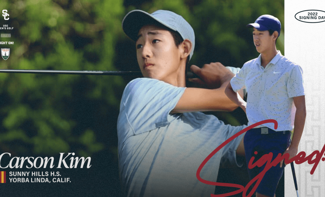 USC Men's Golf Signs Rolex All-American Carson Kim