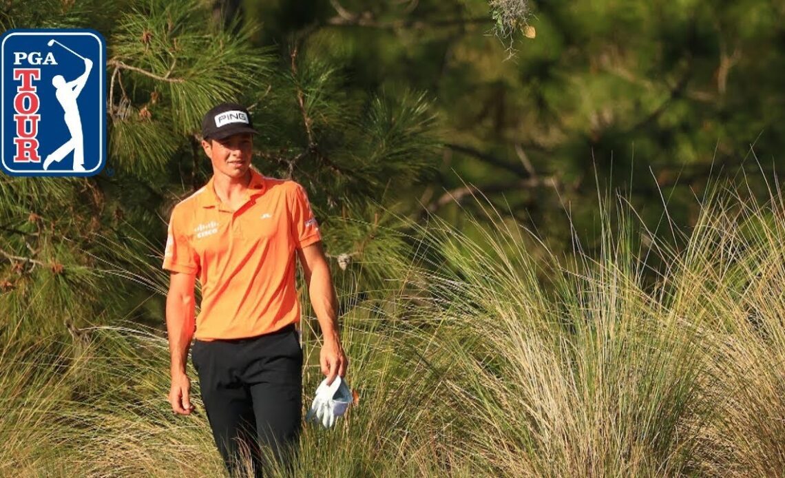 Viktor Hovland makes difficult up-and-down for birdie at WGC-Workday