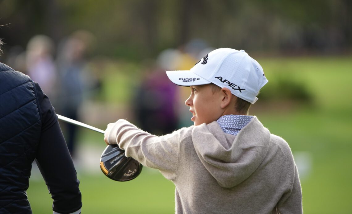 Annika Sorenstam partners with her golf-addicted son Will at the PNC