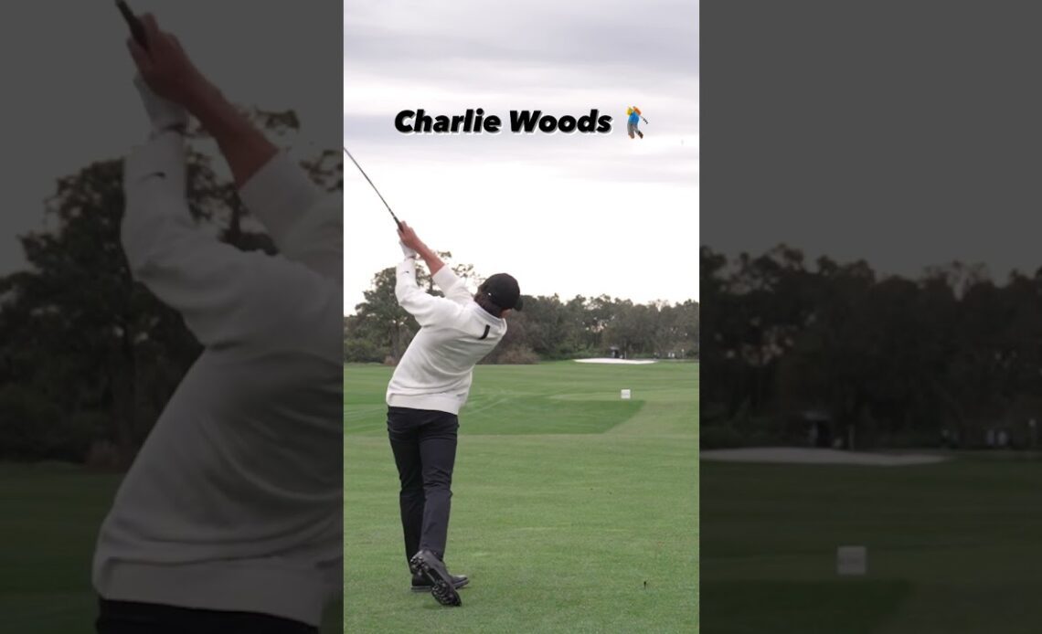 Charlie Woods’ swing is PURE 😮