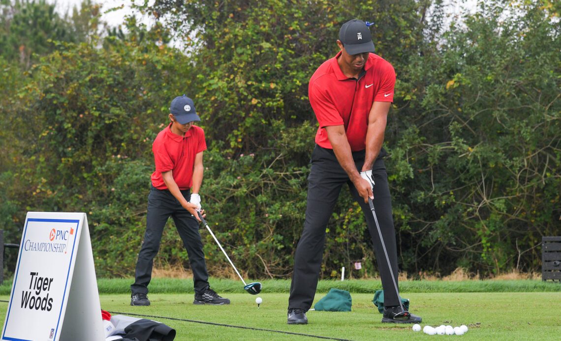 Don’t Copy My Swing, Copy Rory’s' - Tiger Gives Advice To Son Charlie