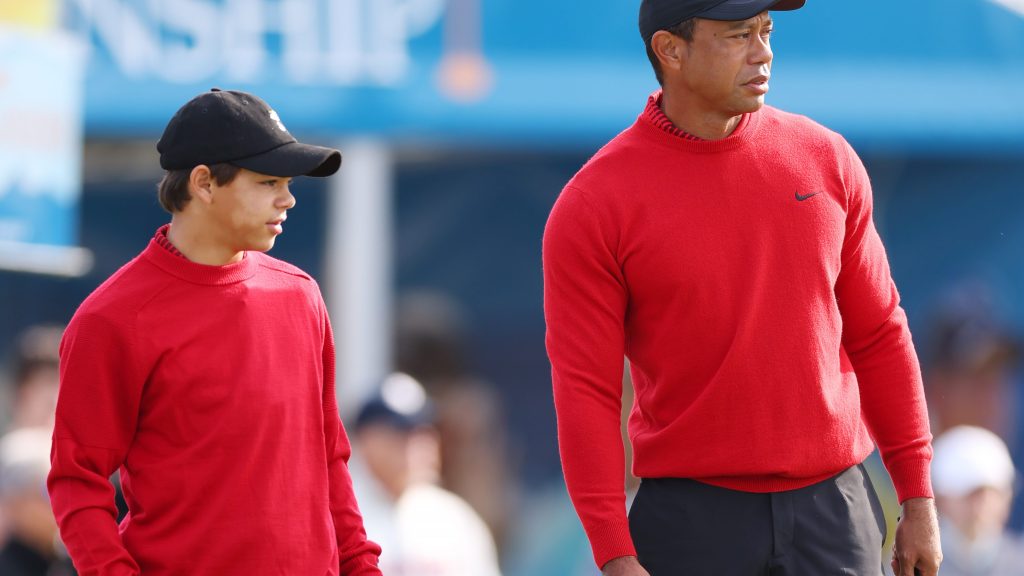 Tiger Woods, Charlie Woods highlights, more
