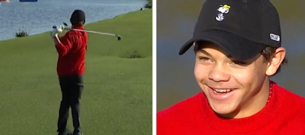WATCH: Tiger Woods’ hilarious reaction to Charlie…