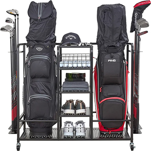 Golf Bag Storage and Organizer