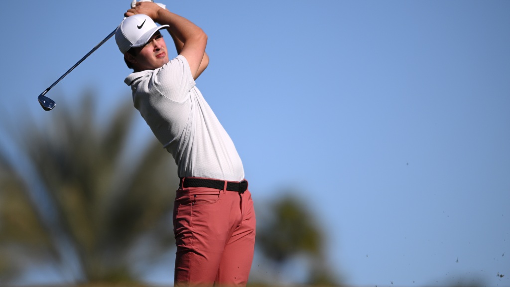 Rookie Davis Thompson matches PGA Tour record for eagles in two rounds