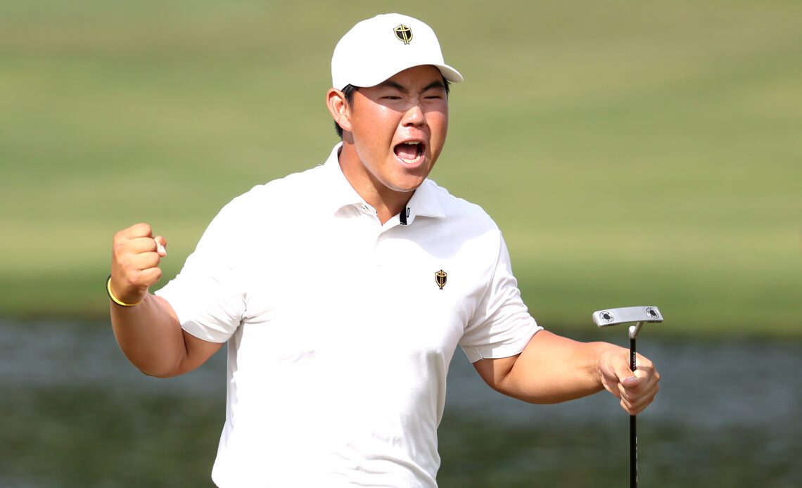 Tom Kim opens up on his first encounter with Tiger Woods