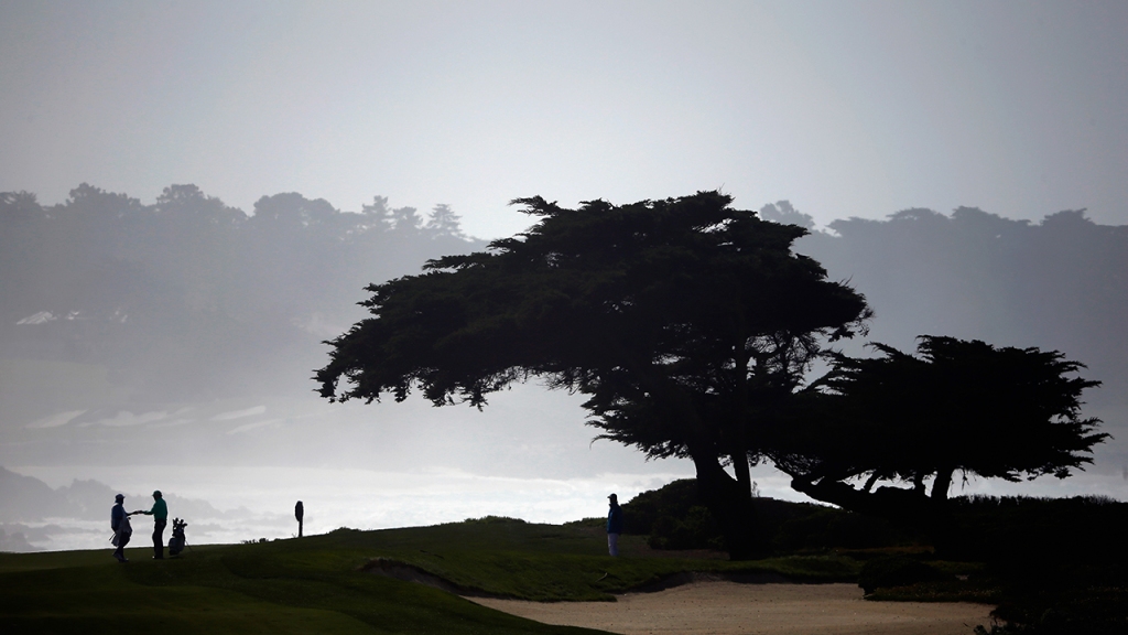 Video shows impact of storms on coastal California golf courses