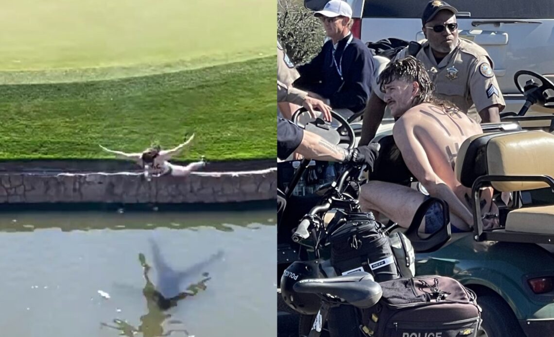 Fan Runs On To 16th Hole At Phoenix Open Before Belly Flopping Into 17th Lake