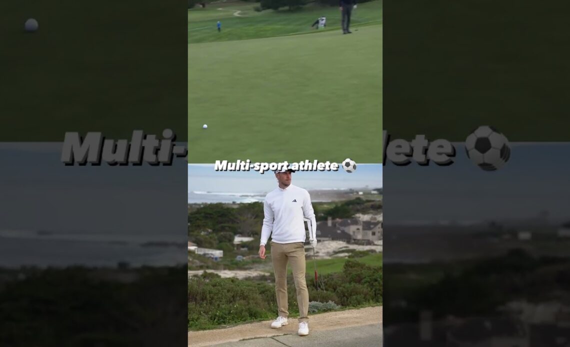Gareth Bale from the cart path! 🤯