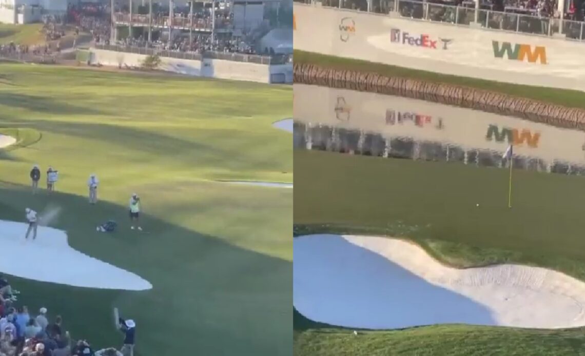 Jordan Spieth Plays Unbelievable Bunker Shot At TPC Scottsdale