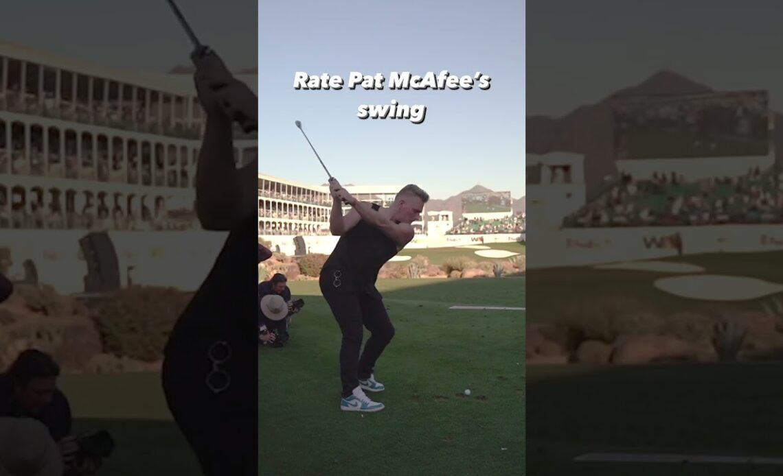 Rate Pat McAfee’s golf swing 🏈🏌️‍♂️