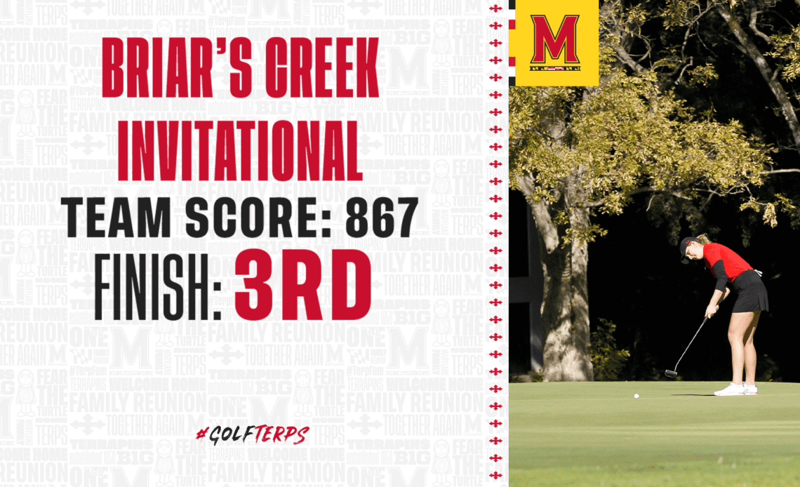 Maryland Places Third at the Briar’s Creek Invitational
