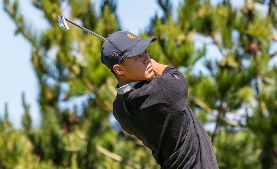 Nishiba Blasts 65 to Lead Strong USC Men's Golf Second Round At The Goodwin