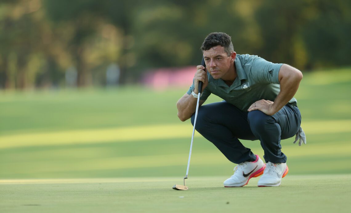 Rory McIlroy testing Scotty Cameron Newport at WGC Dell Match Play