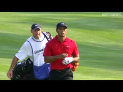 Shot of the Day: Tiger Woods' awesome 8 iron on No. 16 on Sunday at Bridgestone ('09)