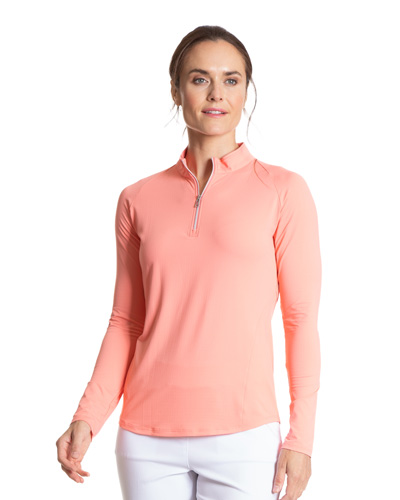 Court Haley - Solid Cooling Sun Protection Quarter Zip