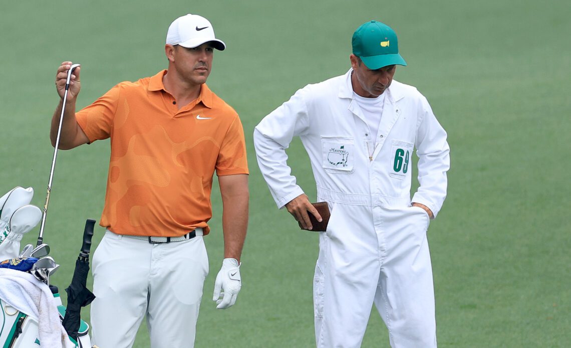 Brooks Koepka's Caddie Questioned Over Possible Rules Breach At The Masters