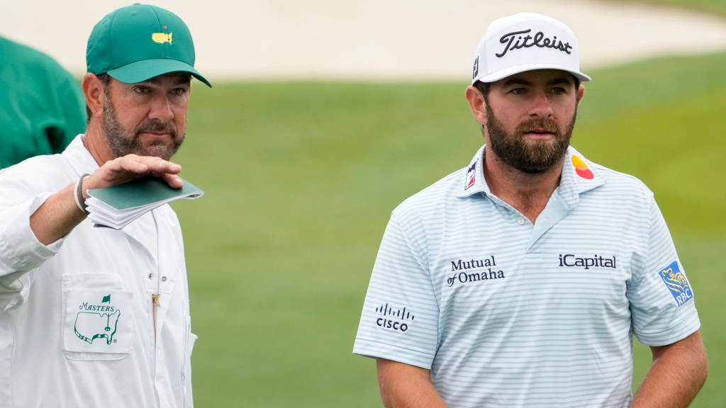 Caddie Paul Tesori is back at Augusta with Cameron Young