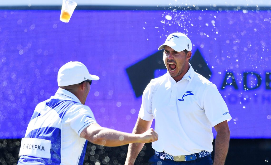 Chase Koepka Makes Hole-In-One At LIV Golf Adelaide Watering Hole