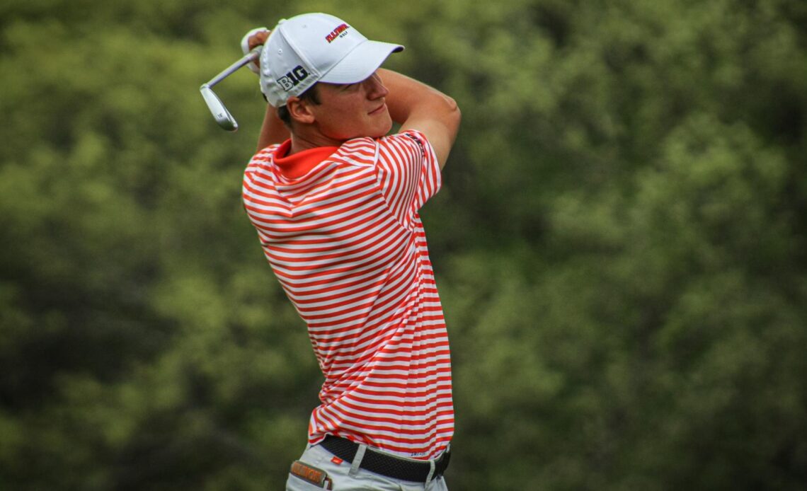 Dumont de Chassart Holds Lead, Illini Second in Blustery Augusta
