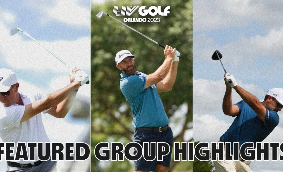 Dustin Johnson, Phil Mickelson, and Charl Schwartz Feature Group Highlights | LIV Golf Orlando