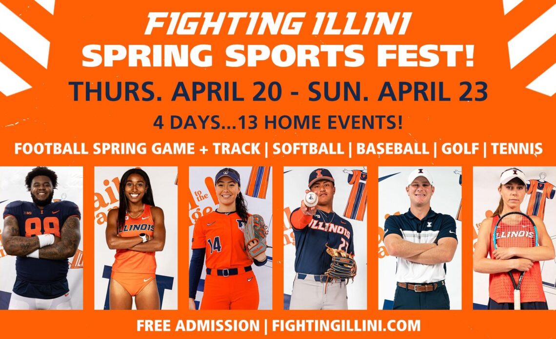 Fighting Illini Spring Sports Fest Features 13 Events Across Four Days