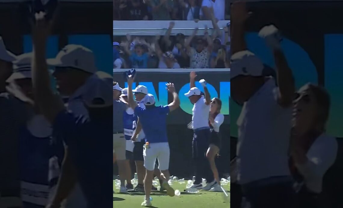 HOLE-IN-ONE FOR CHASE KOEPKA! #livgolf #golf #sports #shorts #holeinone