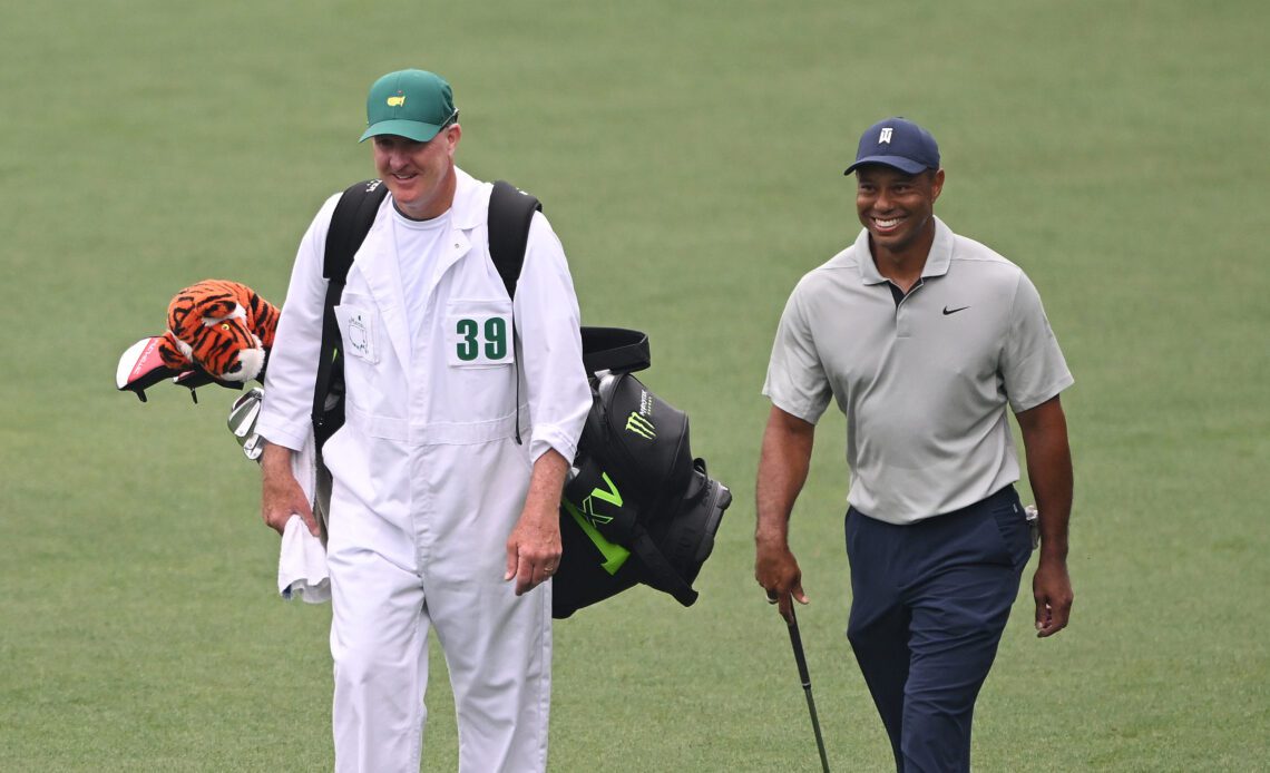 He's Pretty Banged Up' - Joe LaCava Casts Doubt On Tiger's Masters Chances