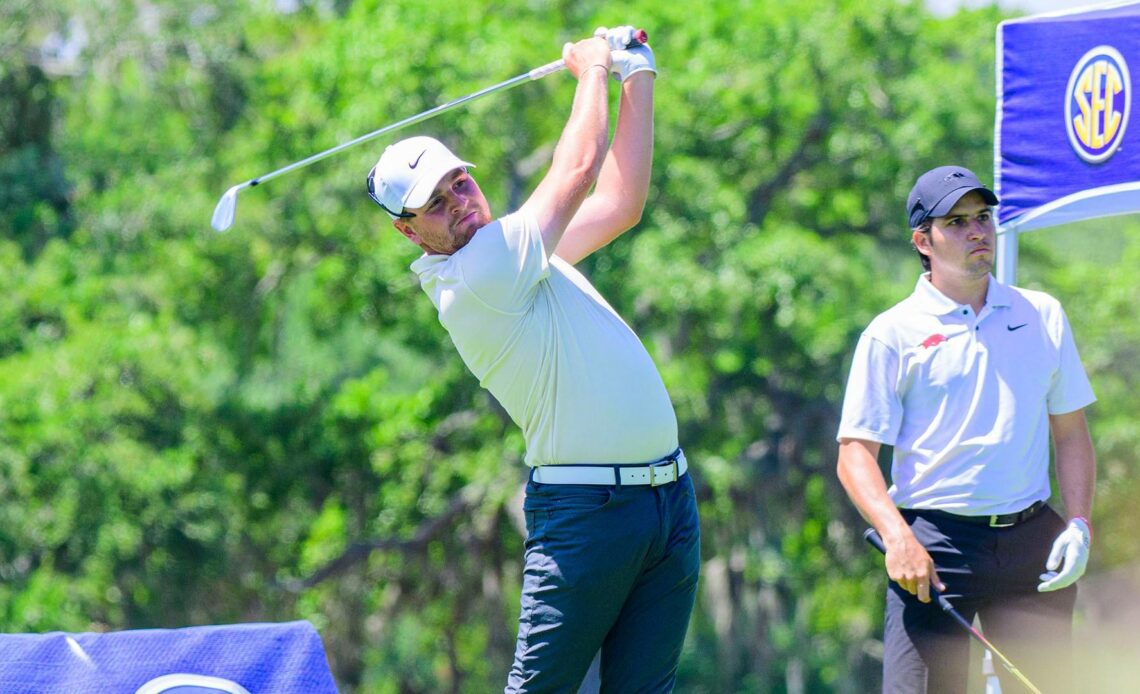 Men’s Golf Gains Four Spots Day Two of SEC Championship