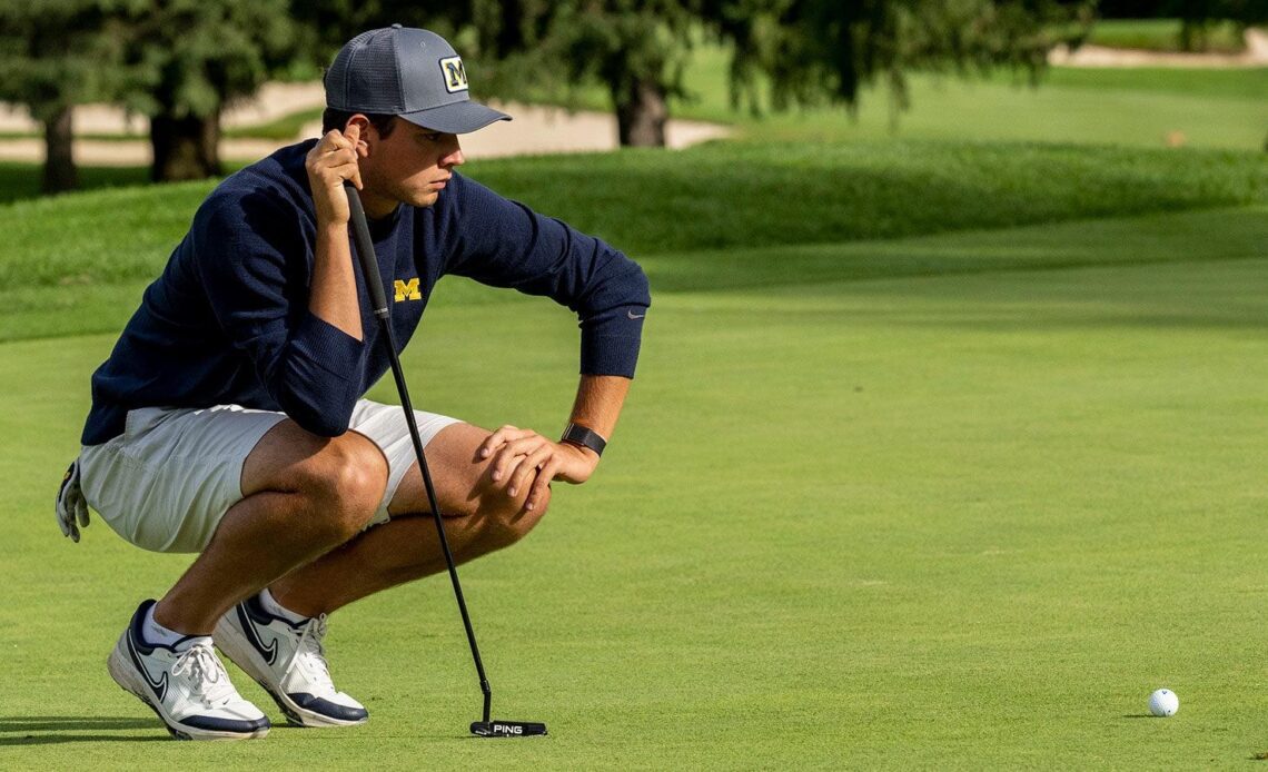 Thomson's 67 Moves Him into Top 10; Wolverines Remain 13th at Big Ten's