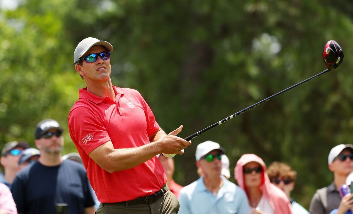 Adam Scott Hits 35-Yard Drive At Wells Fargo Championship