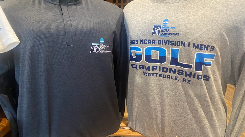 Merchandise at the 2023 NCAA Golf Championships