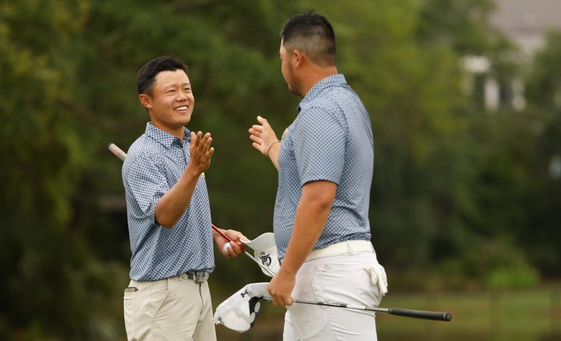 Men's Golf: Aaron Du, Sampson Zheng at US