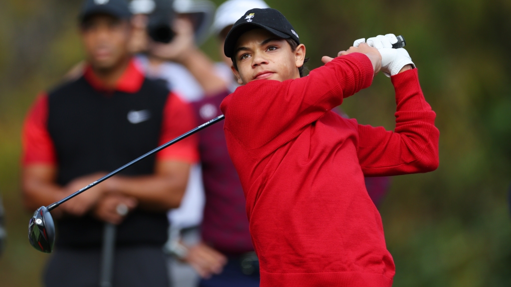 Tiger Woods’ son Charlie draws comparison from Justin Leonard