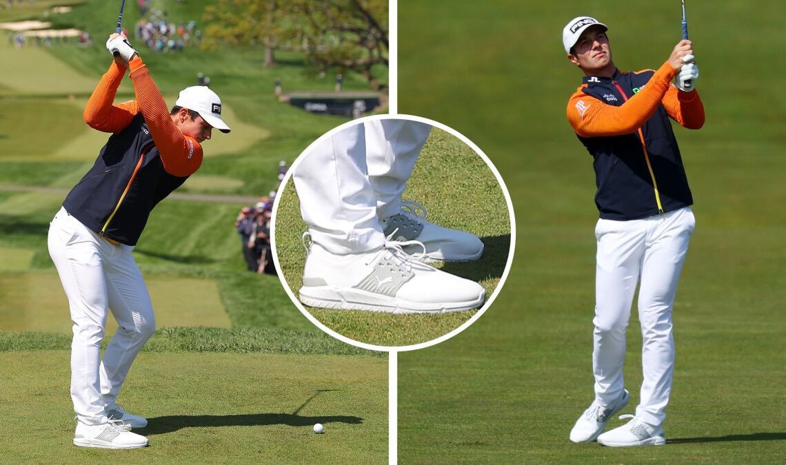 Viktor Hovland Spotted Wearing Puma Shoes At 2023 PGA Championship