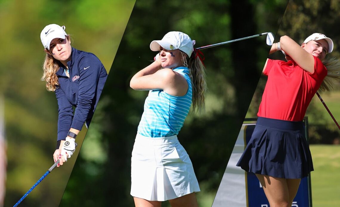 Women’s Golf Trio Takes Home Conference Accolades