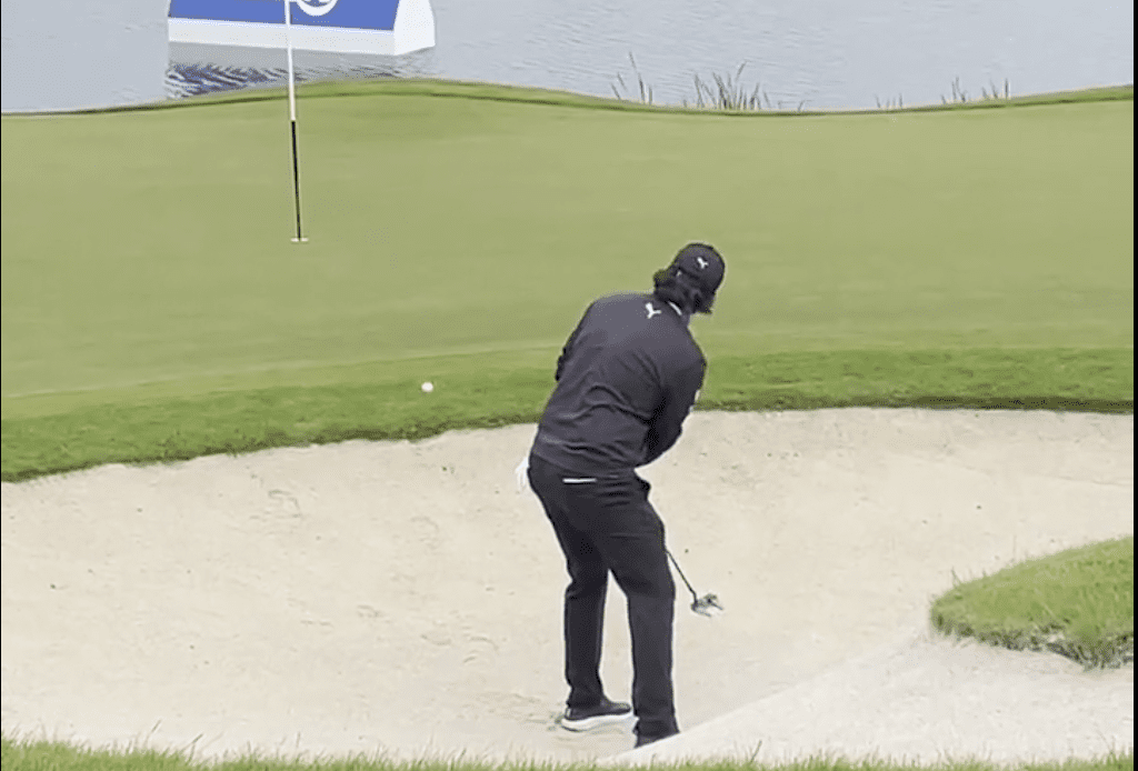 WATCH: Tour Pro Putts From Bunker... And Holes It!