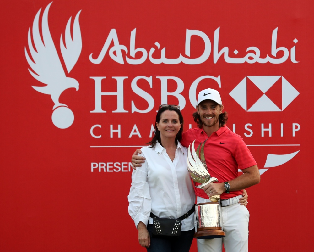 Tommy Fleetwood and wife, Clare