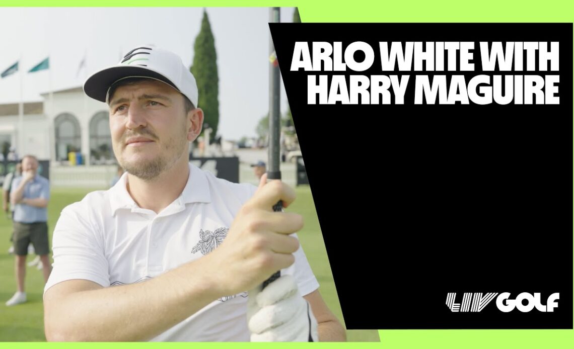 Arlo White with Harry Maguire | LIV Golf