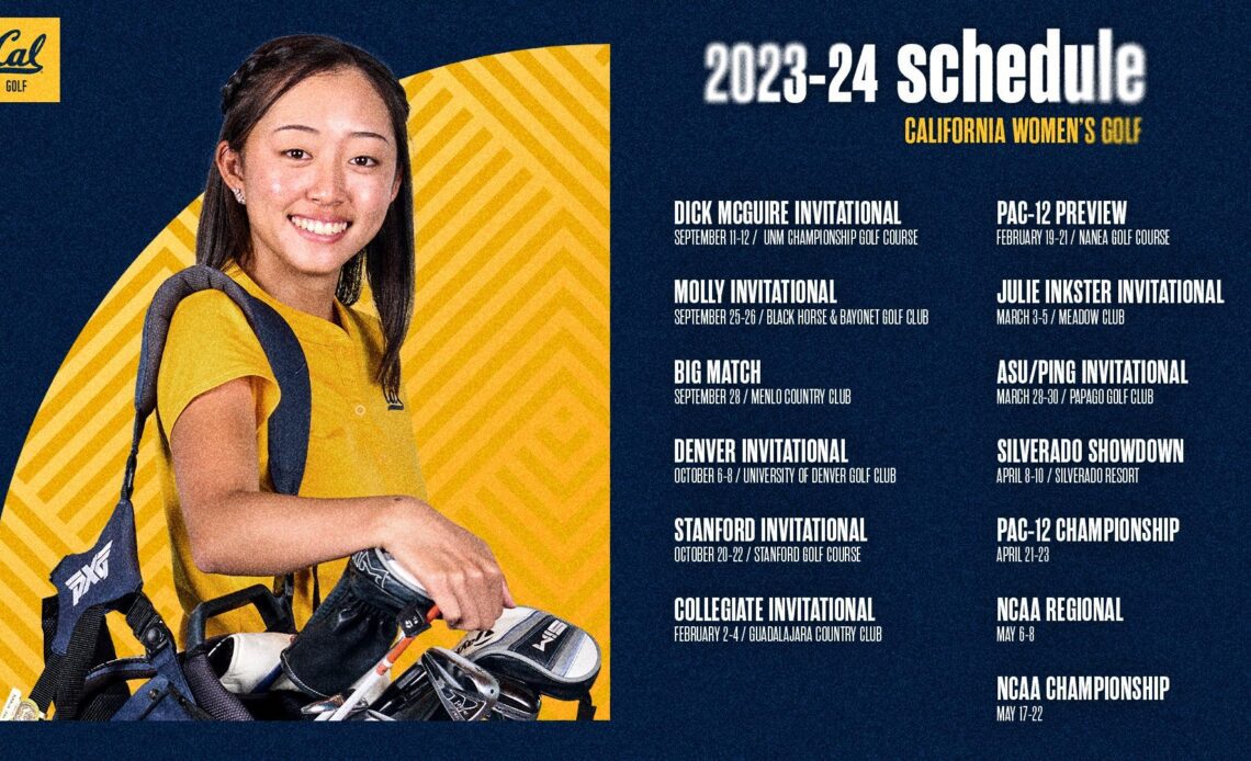 Cal Women’s Golf Announces 2023-24 Schedule