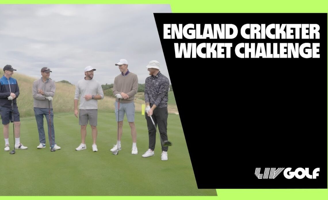 England cricketer wicket challenge | LIV Golf London