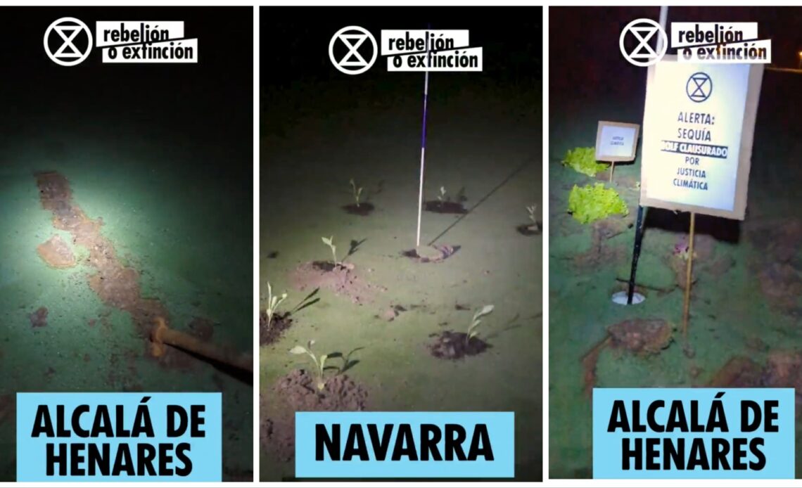 Extinction Rebellion Dig Holes And Sabotage Golf Courses Throughout Spain