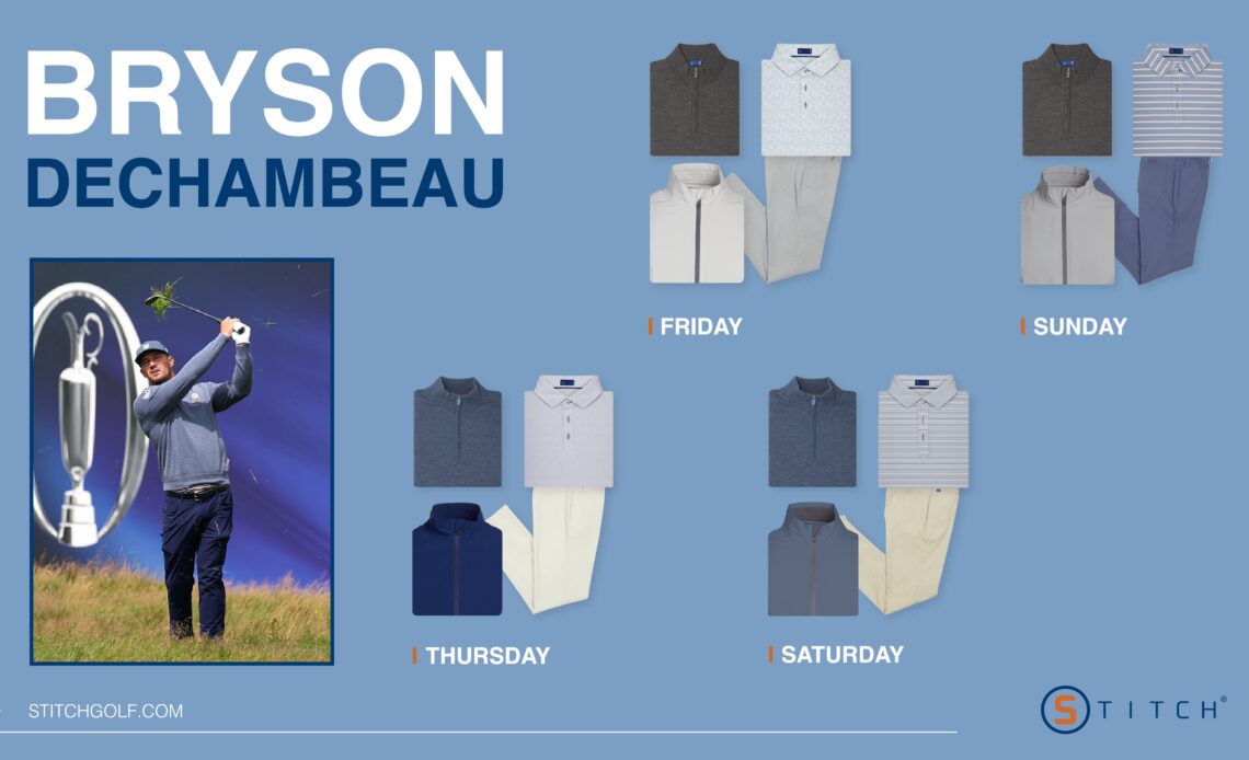 Bryson DeChambeau Open scripting by Stitch Golf