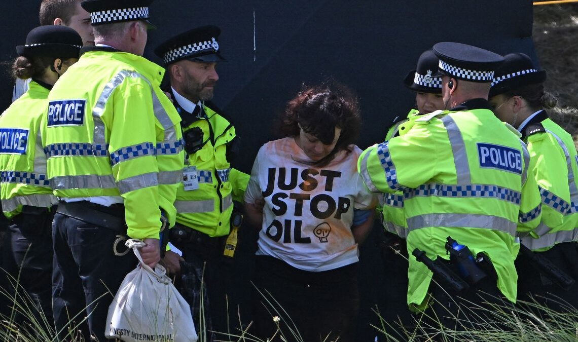 Just Stop Oil Protesters Target The Open At Royal Liverpool