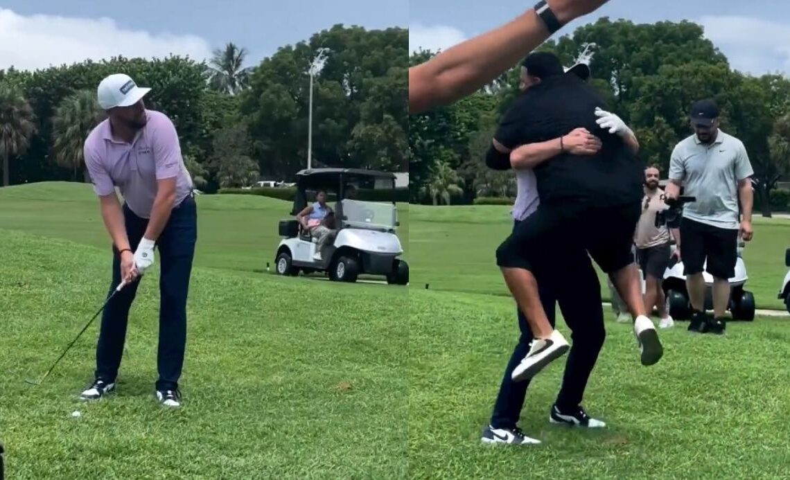 PGA Championship Star Michael Block Holes Out In Front Of DJ Khaled