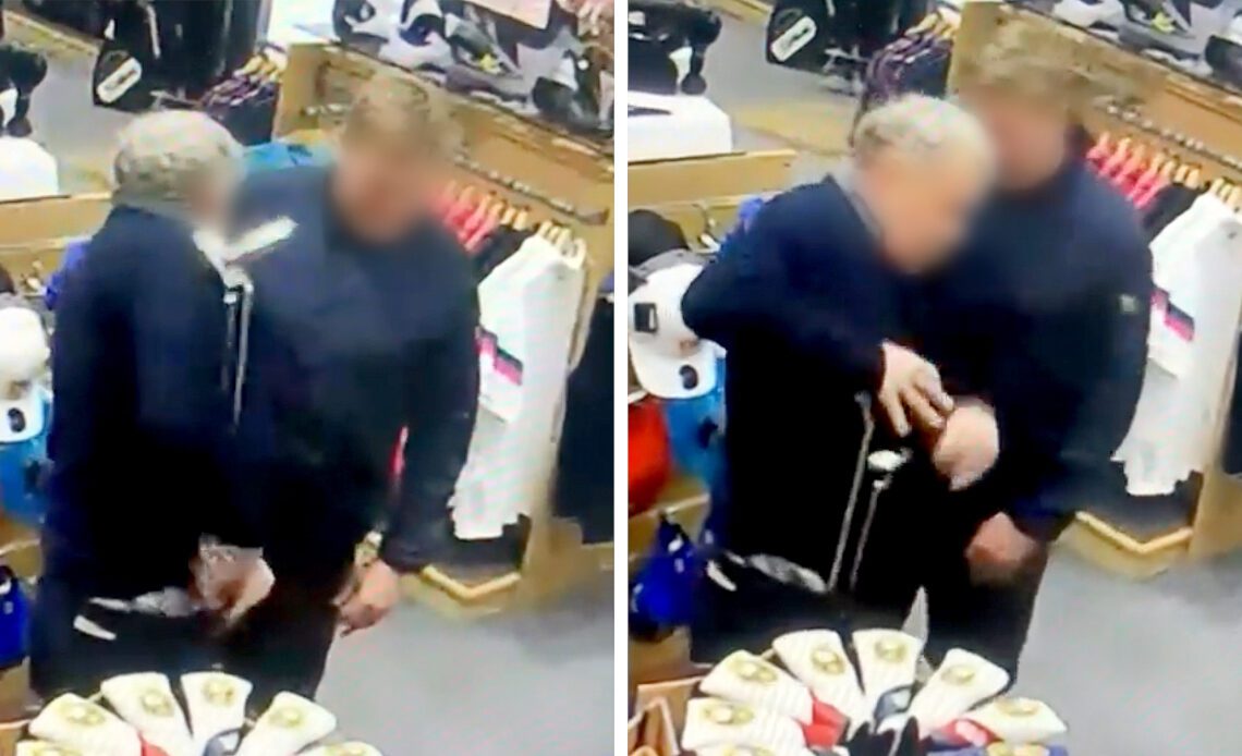 Watch The Moment Two Thieves Steal Putters Worth £850 From Pro Shop