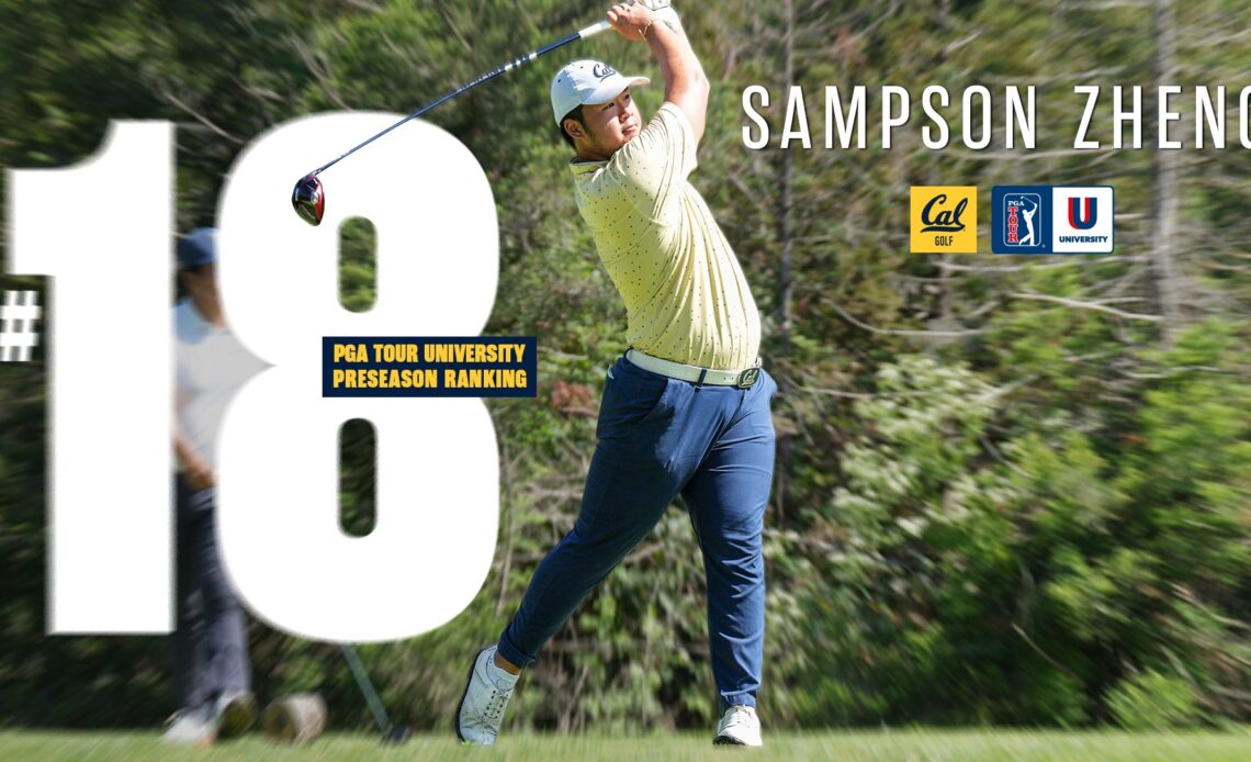 Zheng Debuts At No. 18 In PGA TOUR U Preseason Rankings
