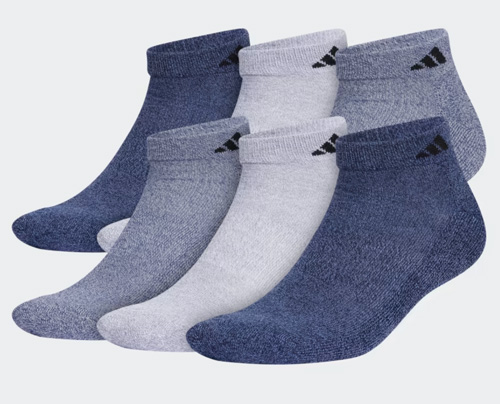 Adidas - Athletic Cushioned Low-Cut Socks 6 Pack